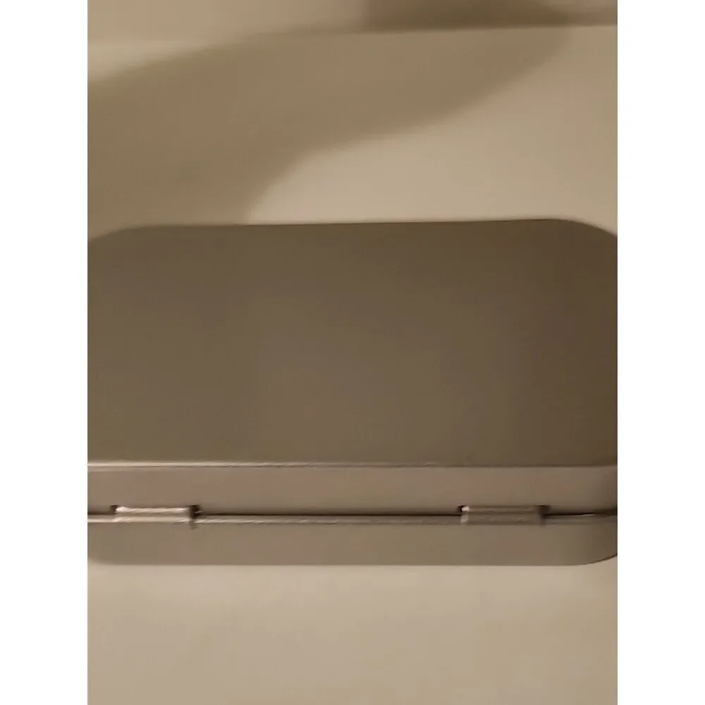 Silver Stackable Storage Hinged Boxes